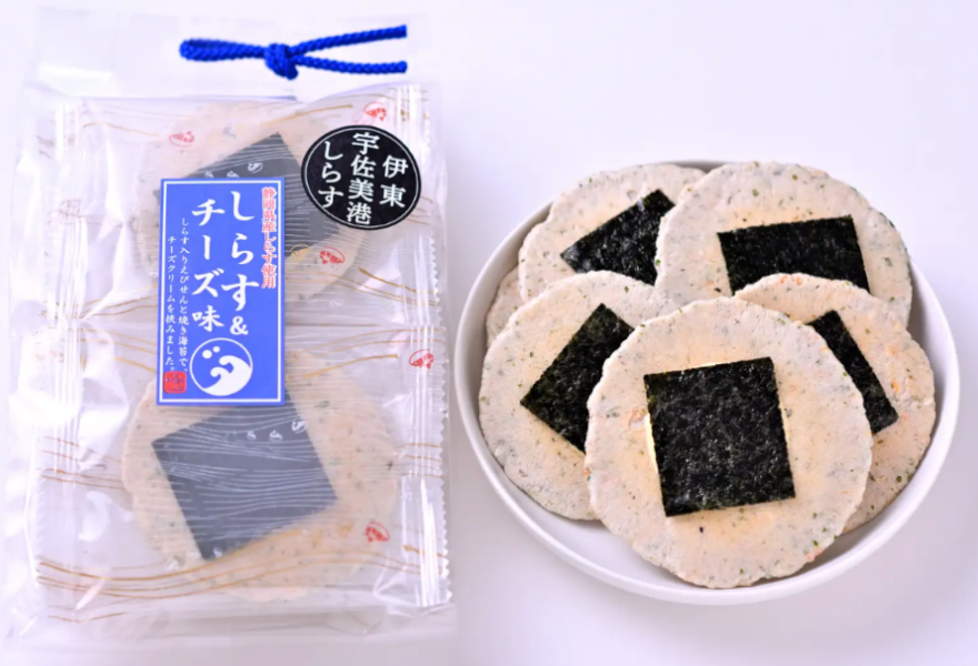 石舟庵のしらすチーズせんべい
